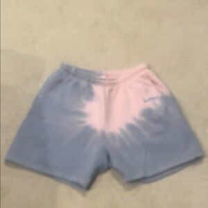 Madhappy Pink and Blue Tie-Dye Athletic Shorts